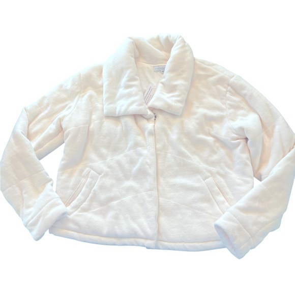 Young Fabulous & Broke Quilted Teddy Puffer Jacket Off White XS NWT - Picture 3 of 10
